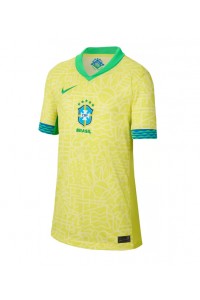 Brazilië Voetbaltruitje Thuis tenue Dames Copa America 2024 Korte Mouw